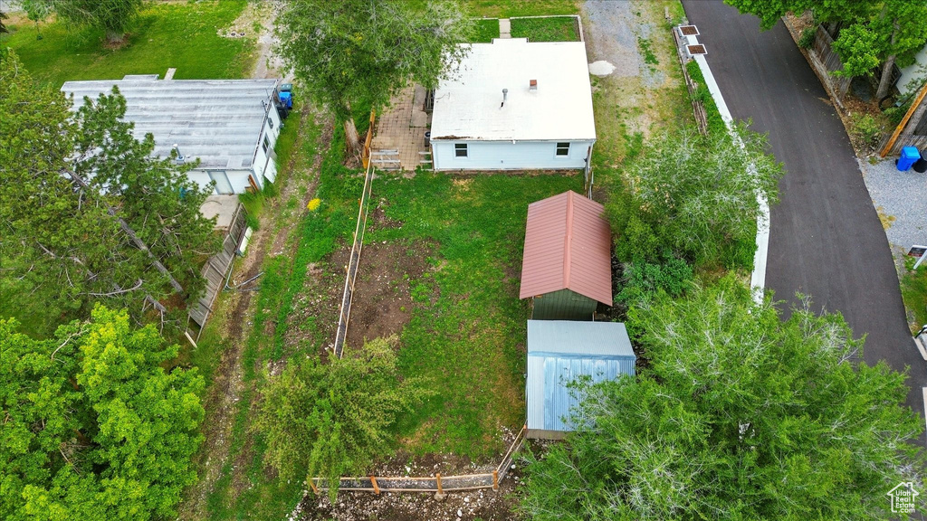View from above of property