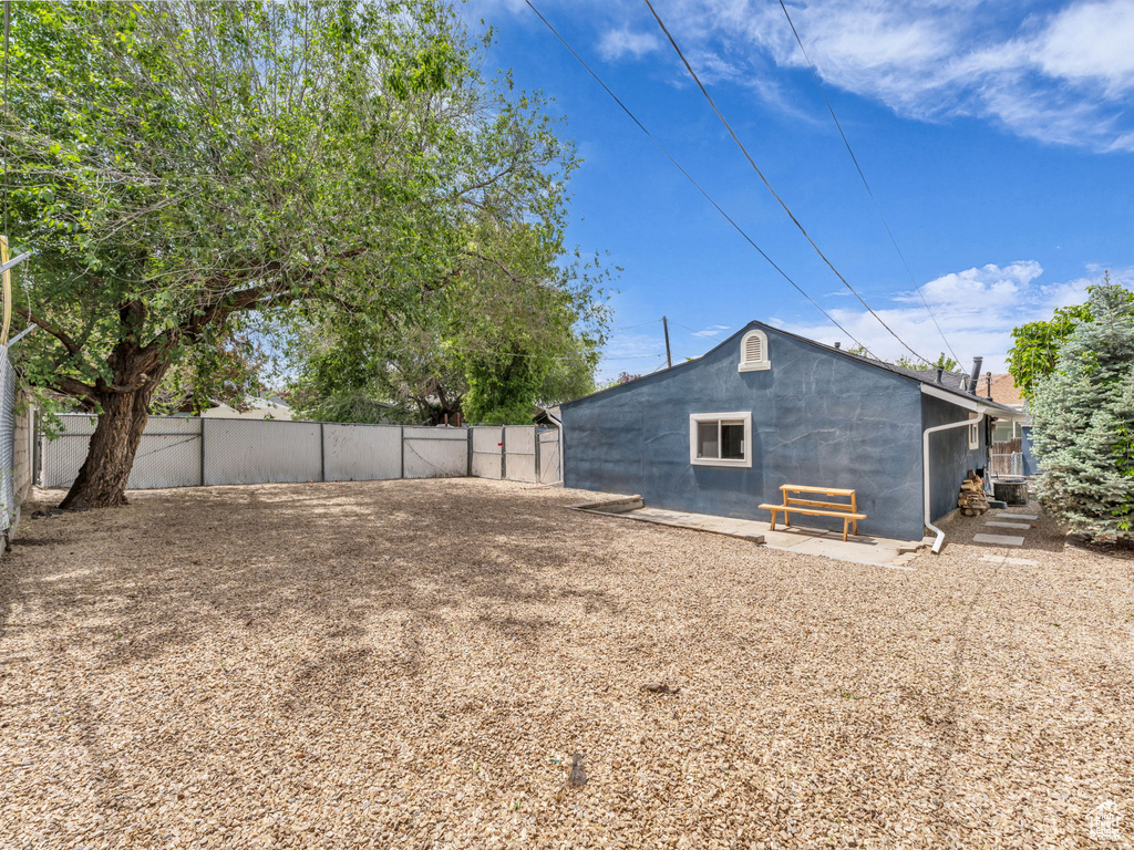 View of rear view of property