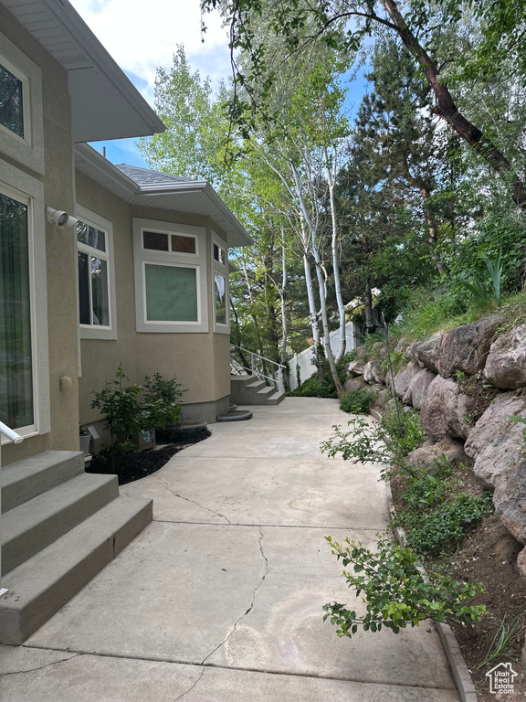 View of patio / terrace with entry steps