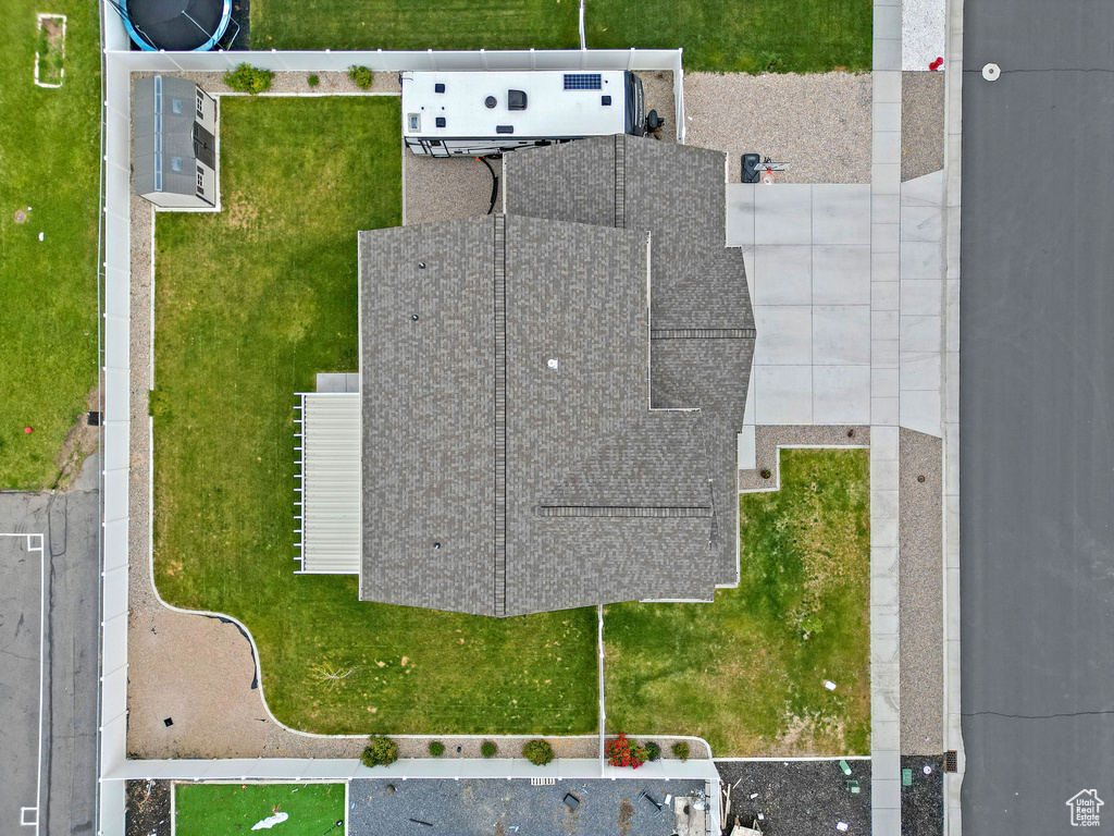 View from above of property