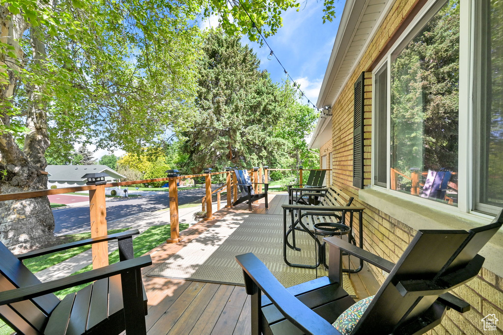 View of deck