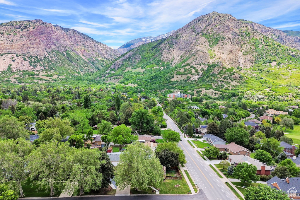 Aerial view of mountains