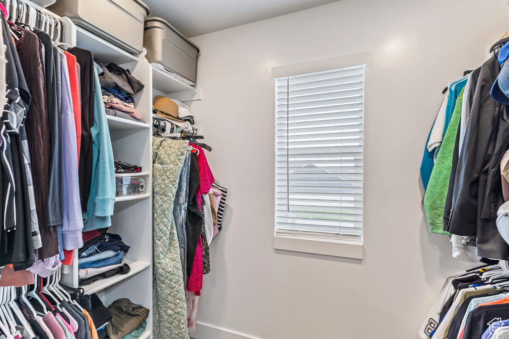 View of spacious closet