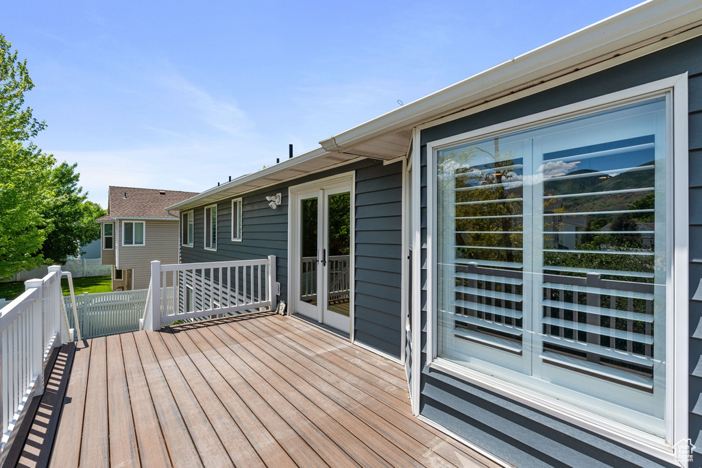 View of deck