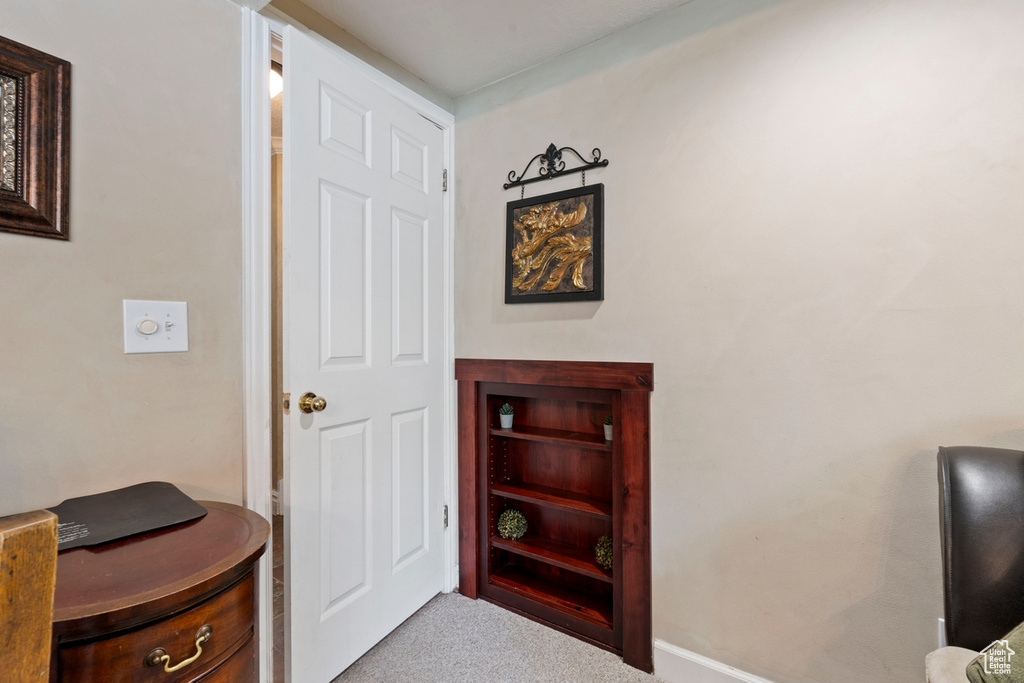 View of carpeted office space