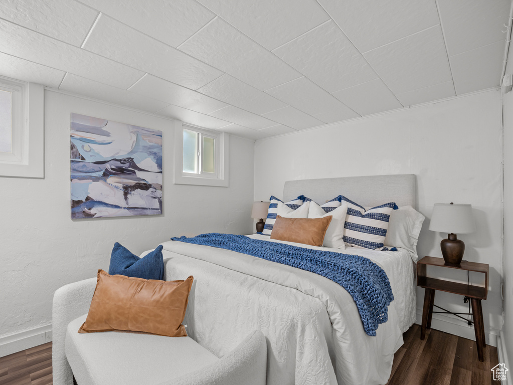 Bedroom featuring wood finished floors