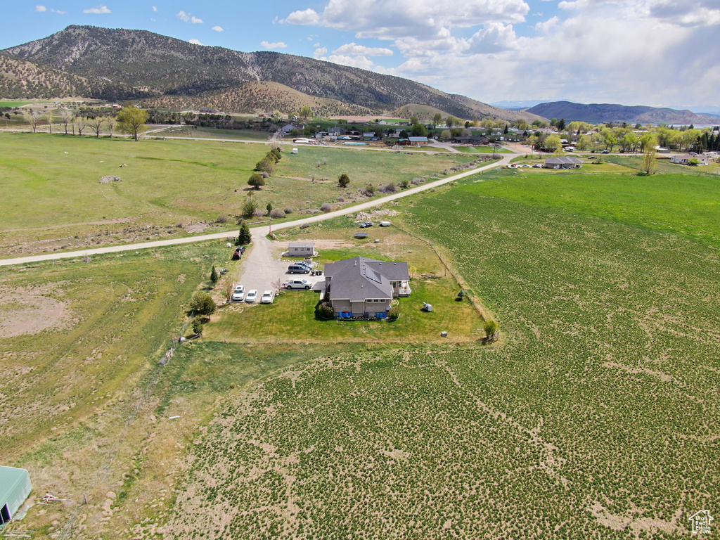 View of property location featuring mountains and rural landscape