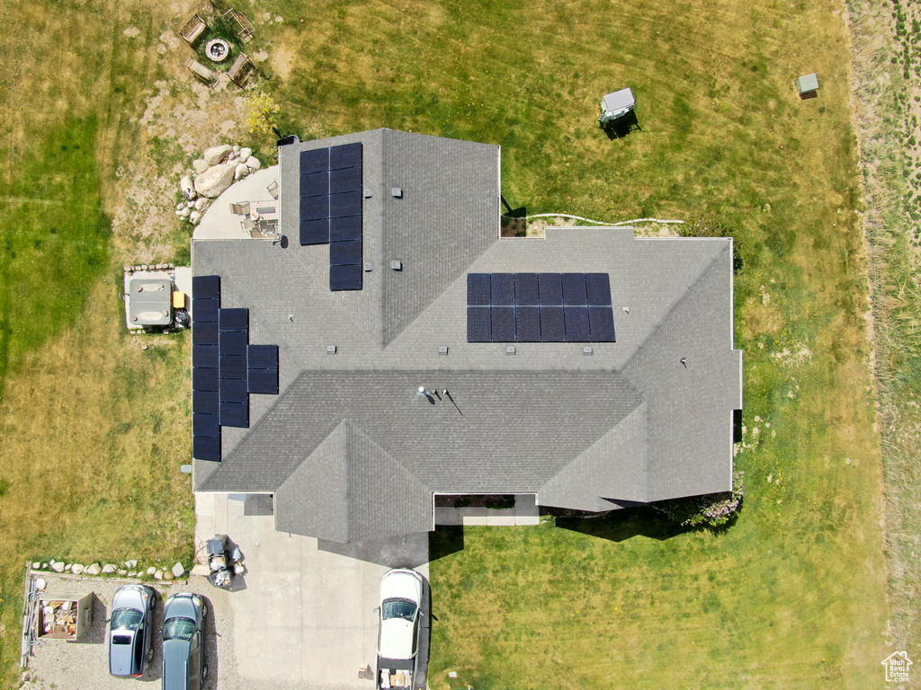View from above of property