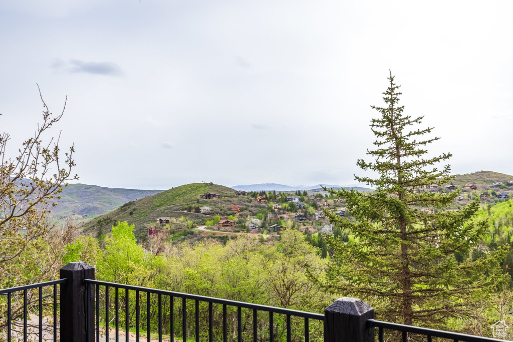View of mountain background