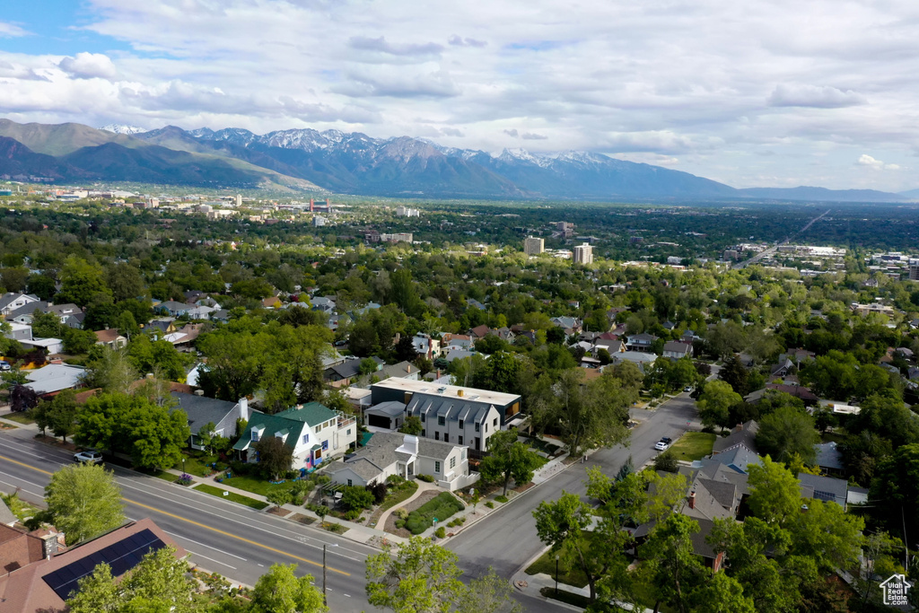 Aerial view of mountains