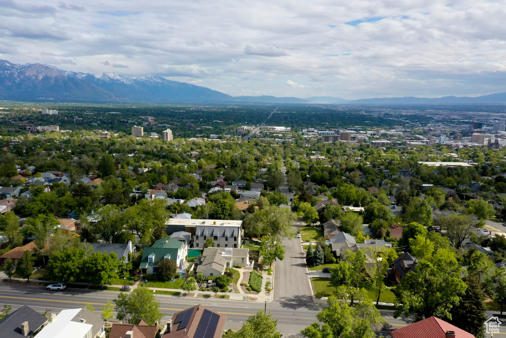 Drone / aerial view of mountains