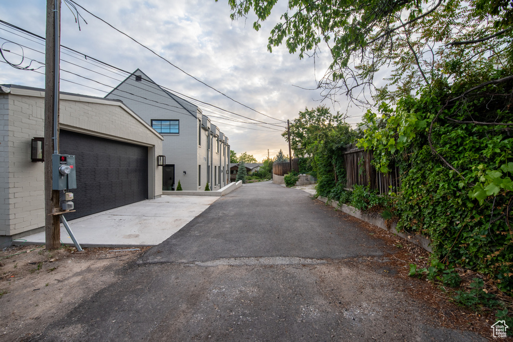 View of asphalt road