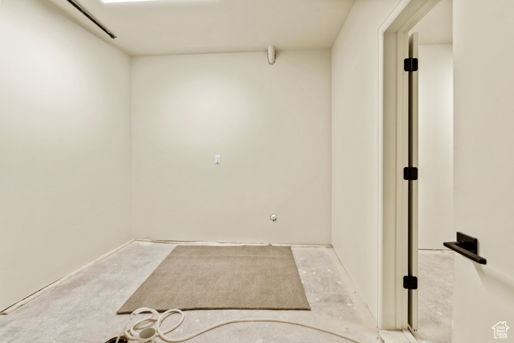 View of laundry area