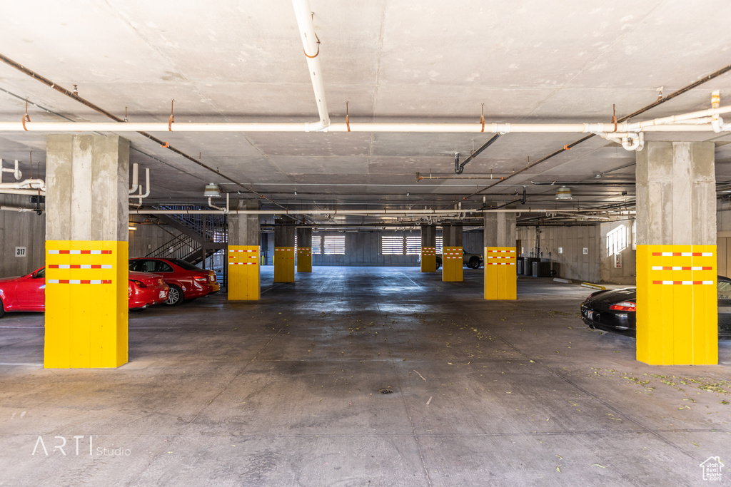 View of parking deck