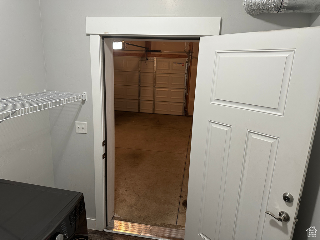 Bathroom with concrete floors