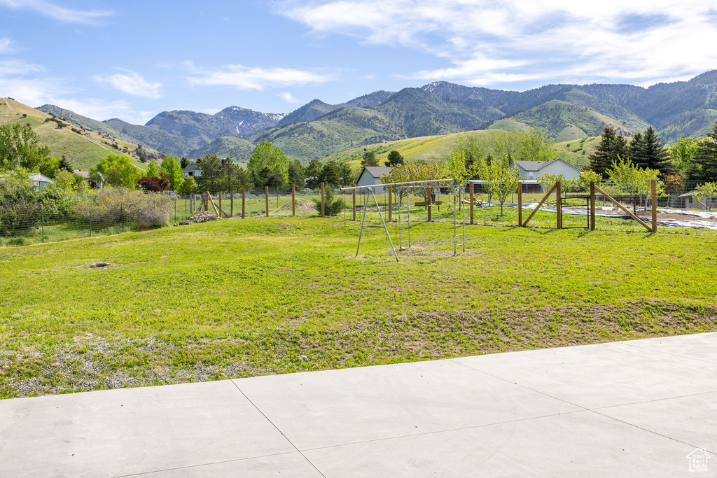 View of mountain backdrop