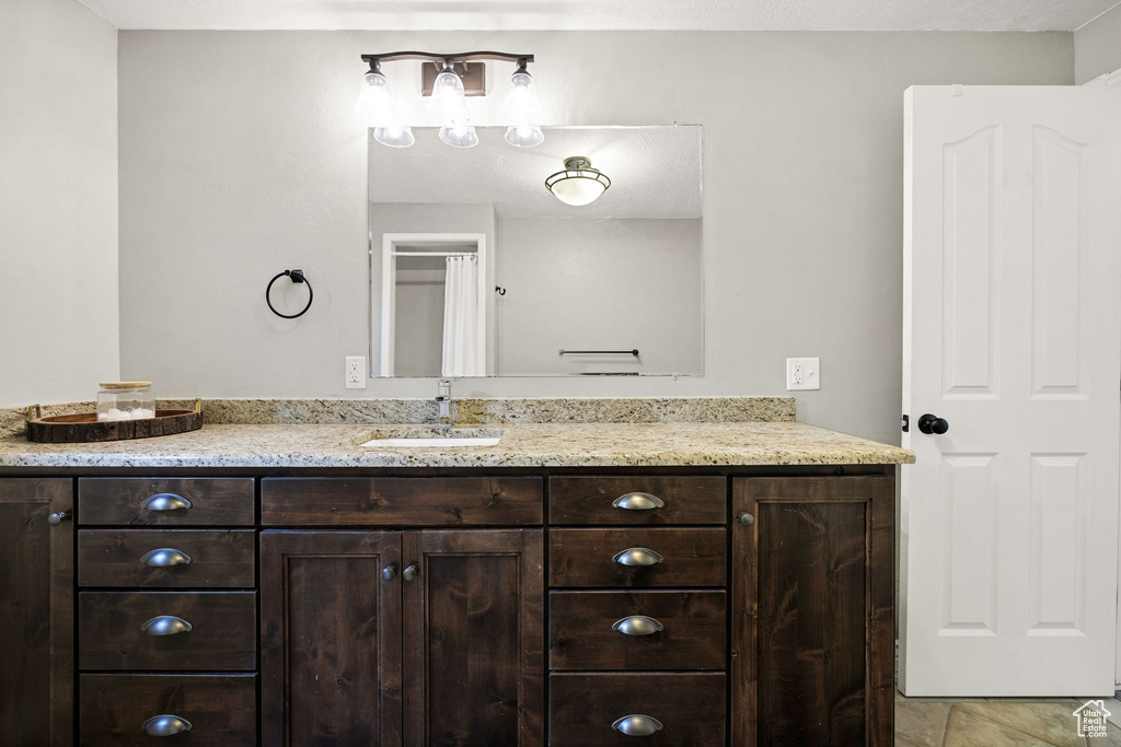 Bathroom featuring vanity