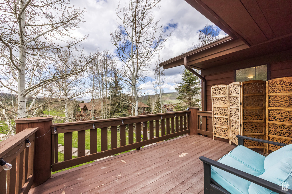 View of deck