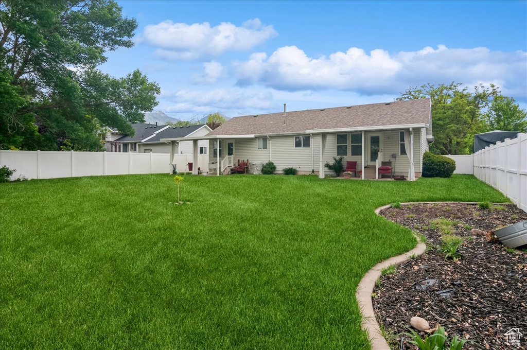 View of back of property