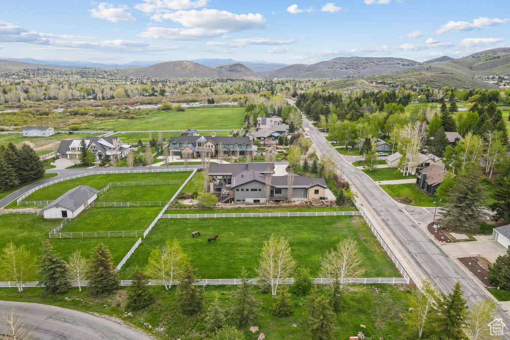 Drone / aerial view of mountains