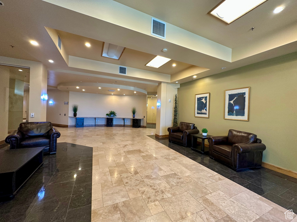 Lobby featuring recessed lighting