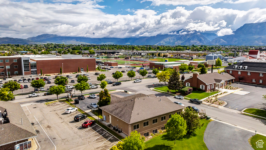 Aerial view of mountains