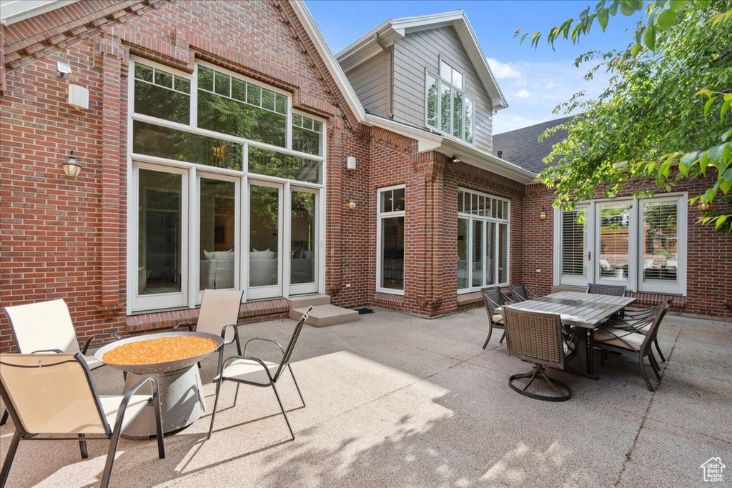 View of patio / terrace featuring outdoor dining space