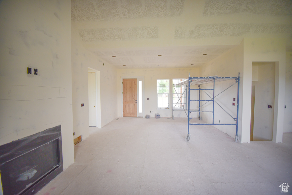View of unfurnished living room