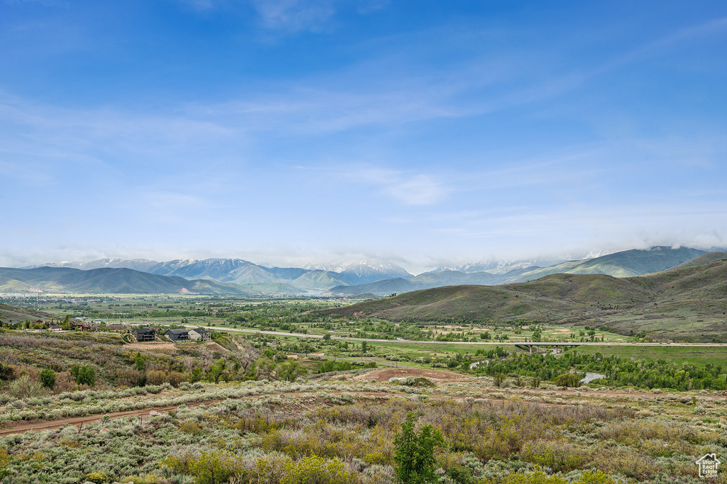 View of mountain background