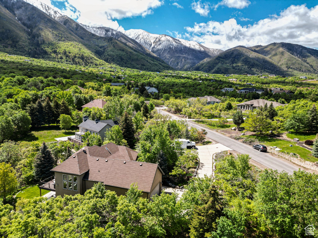 Aerial view of mountains