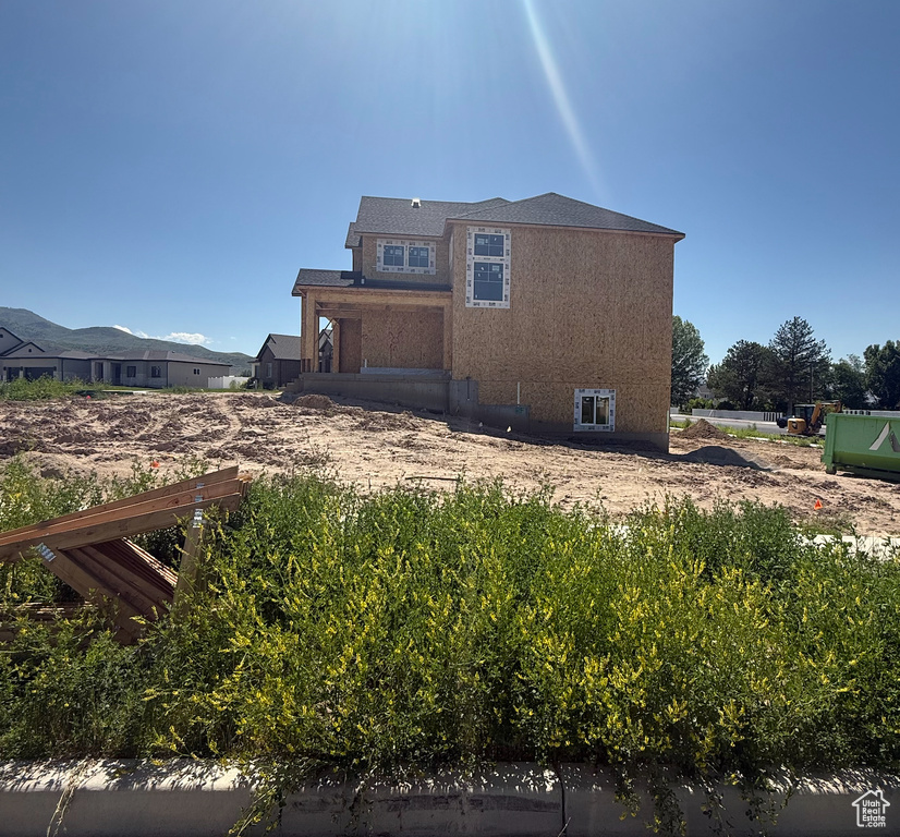 View of side of property with stucco siding