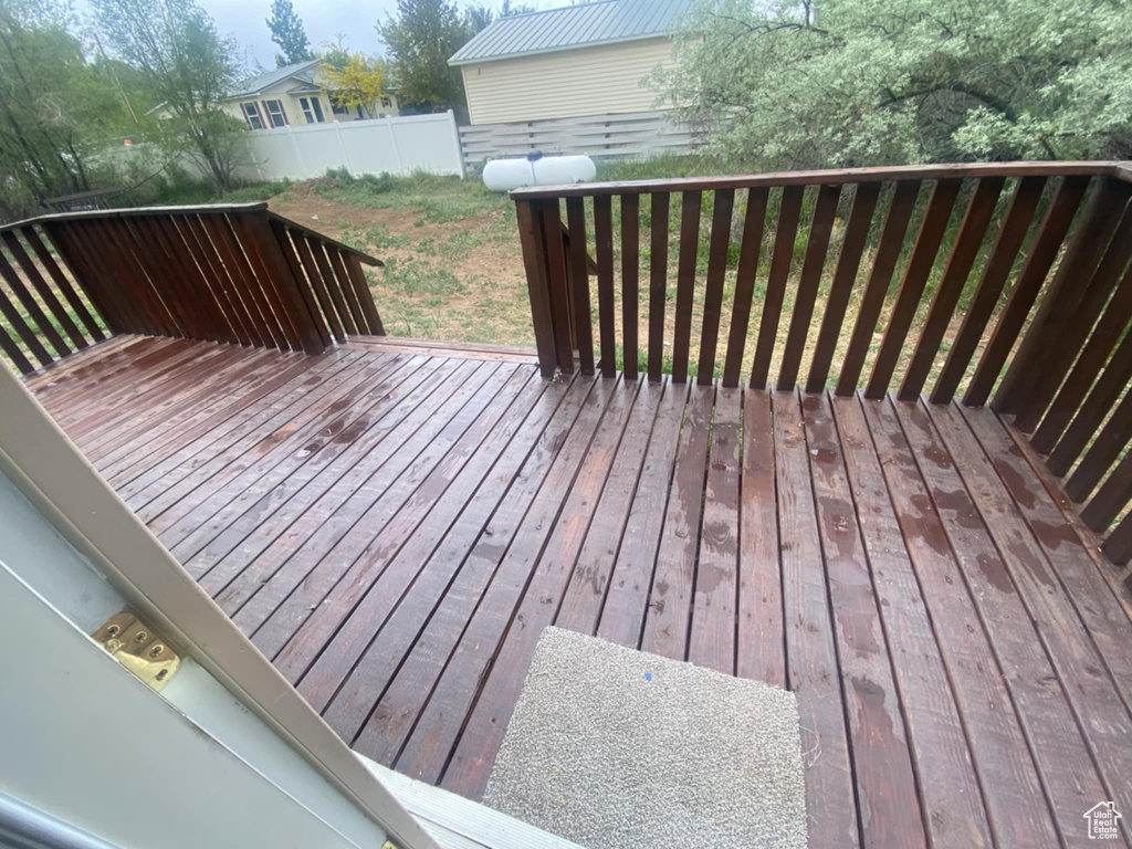 View of deck