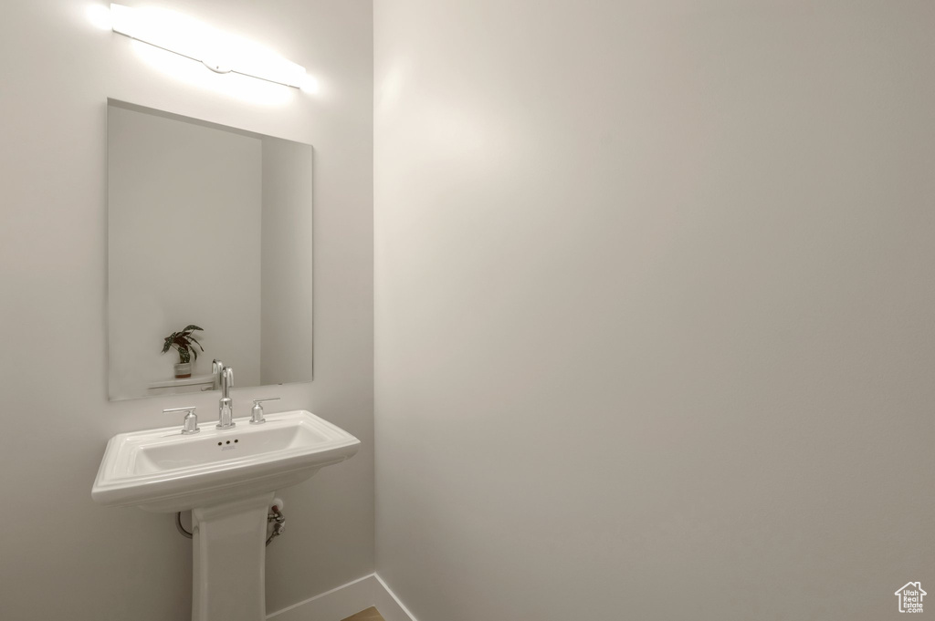 Bathroom with baseboards