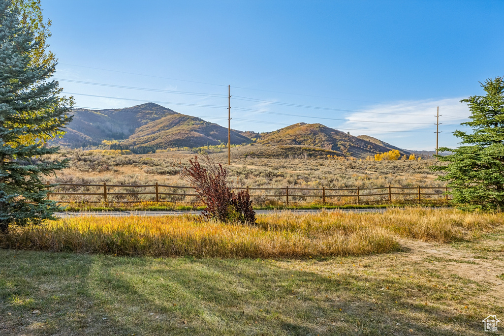 View of mountain backdrop