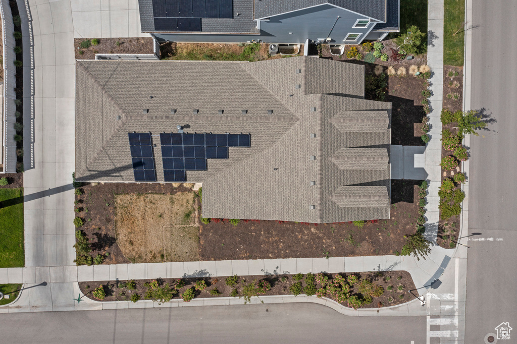 View from above of property