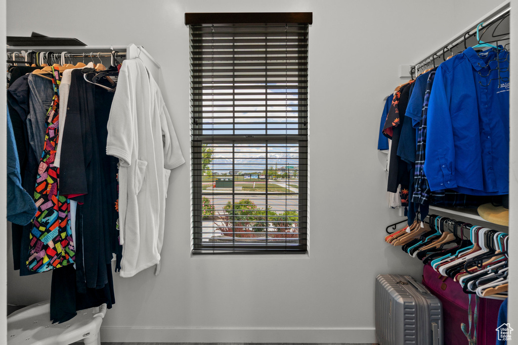 View of spacious closet