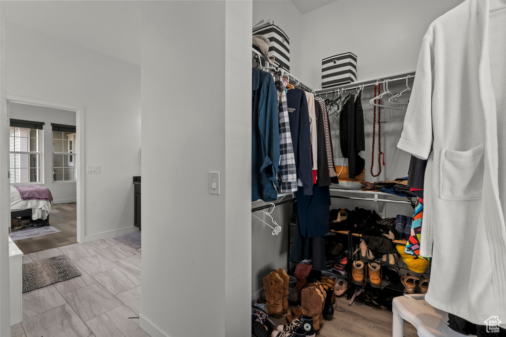 View of spacious closet