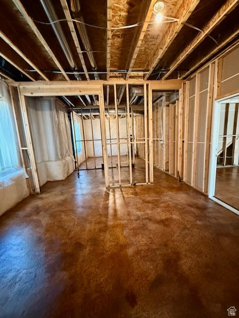 Miscellaneous room featuring finished concrete floors