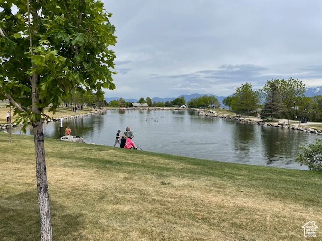 Water view with mountains