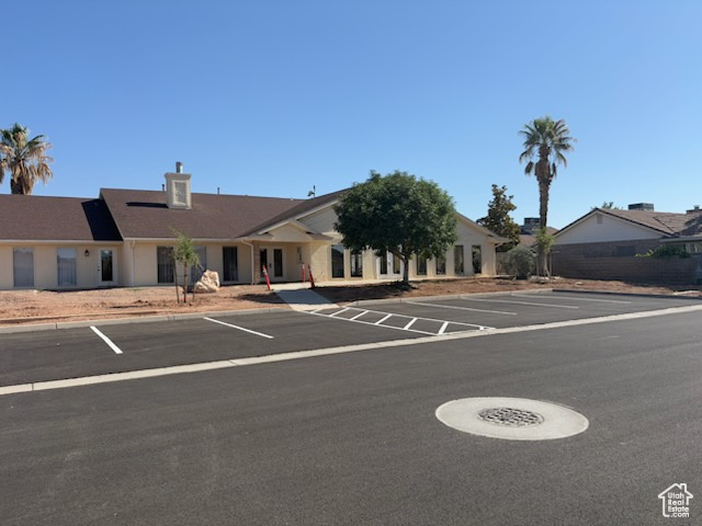 View of uncovered parking lot