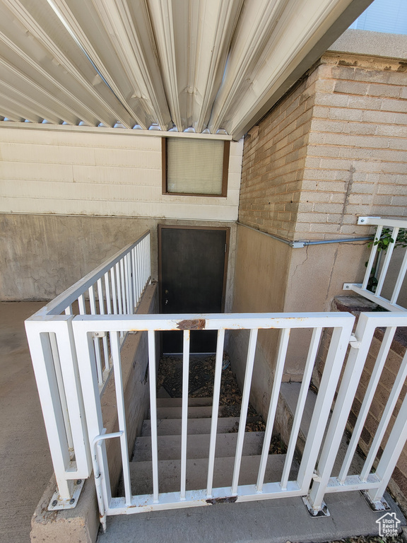 View of stairs