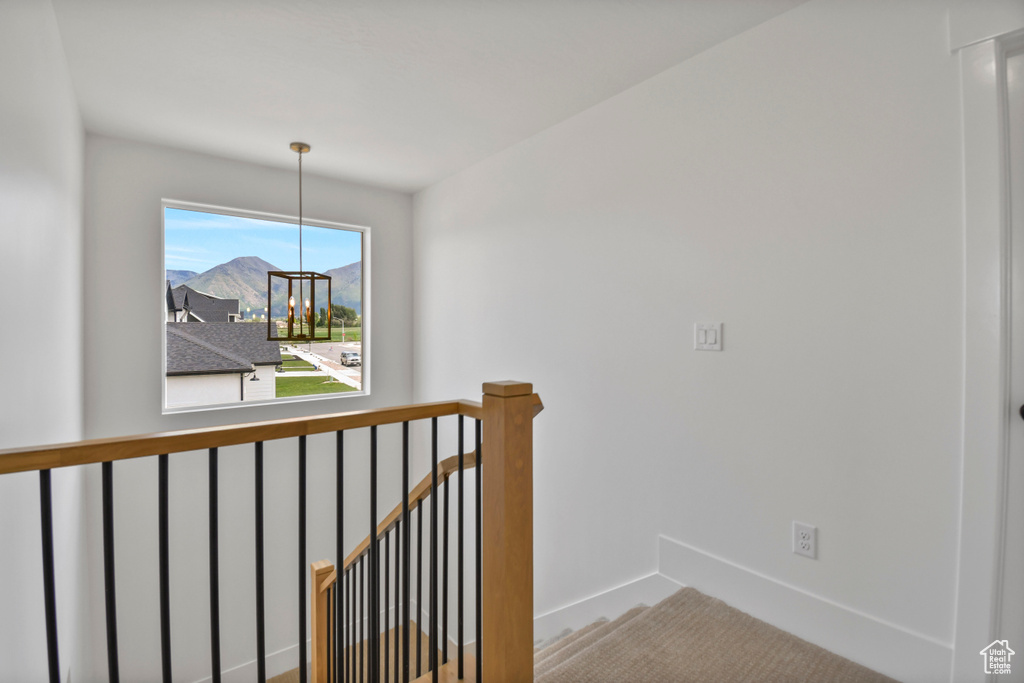 Stairs with baseboards