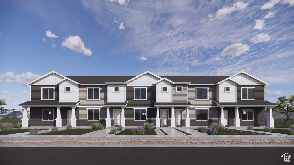 Multi unit property with a porch