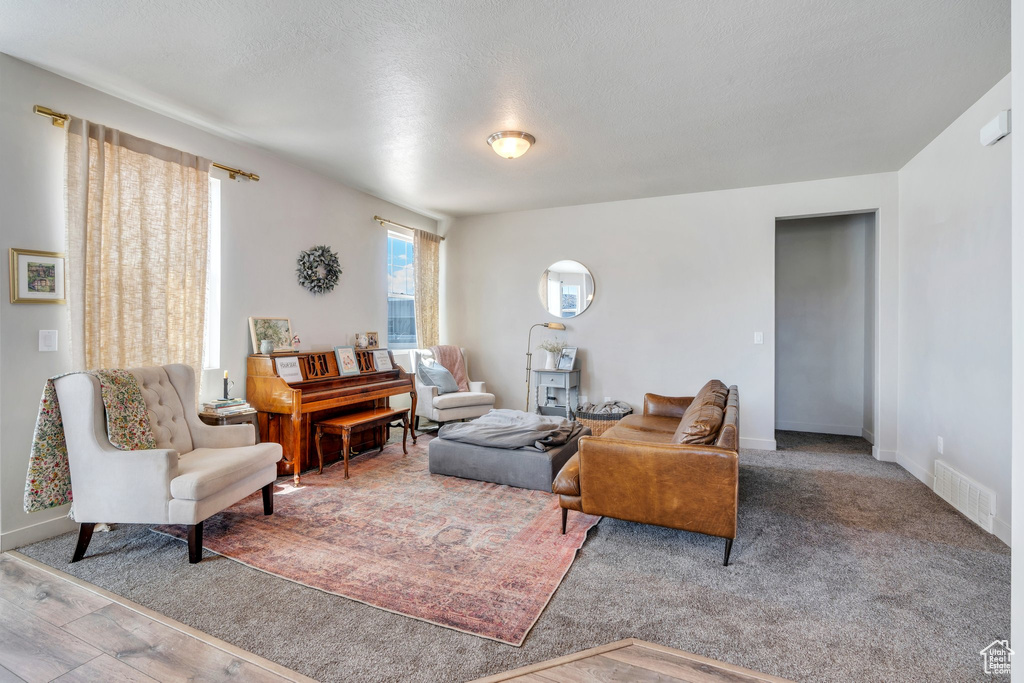 Living area with baseboards