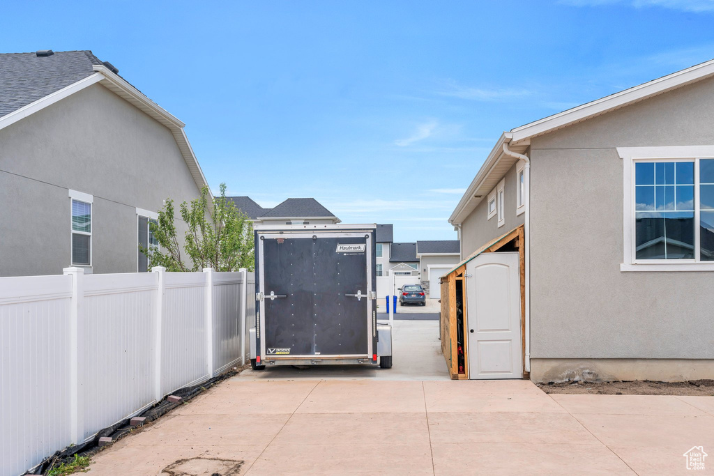 View of patio / terrace with a gate