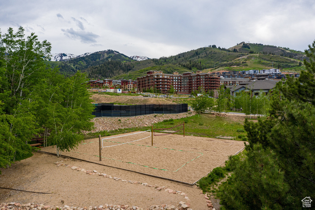 View of mountain background