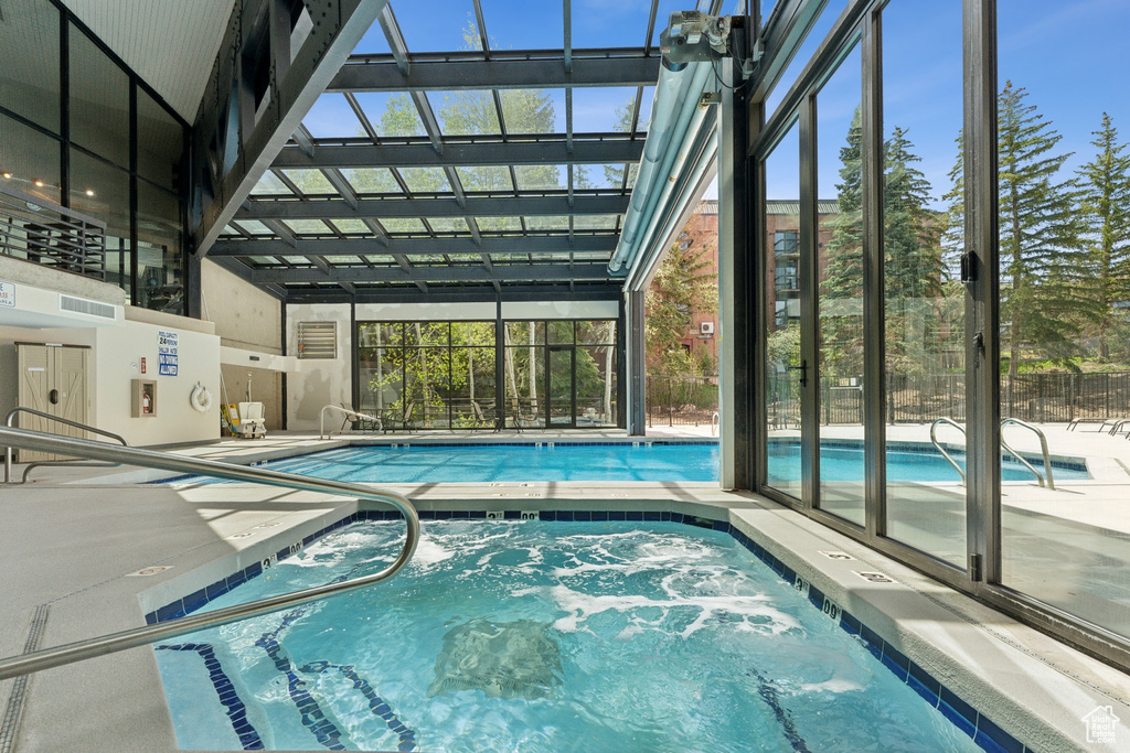 View of indoor community pool