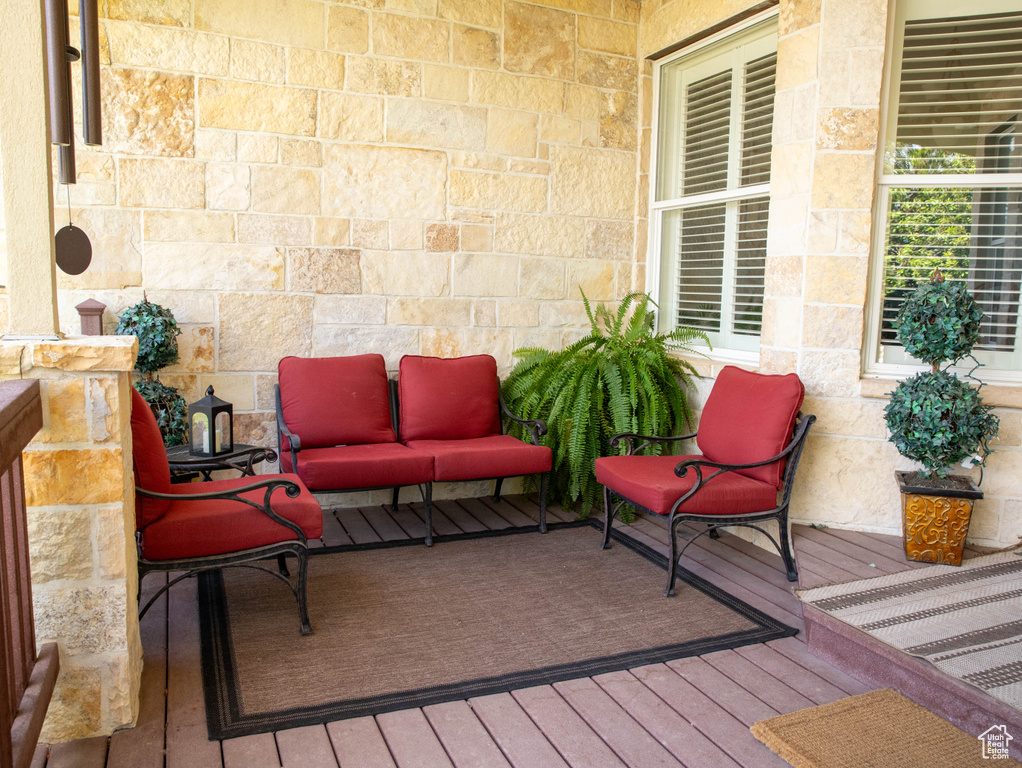 View of deck