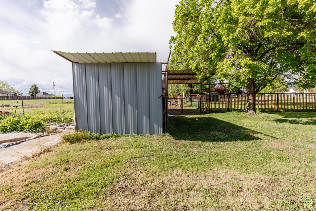 View of outdoor structure