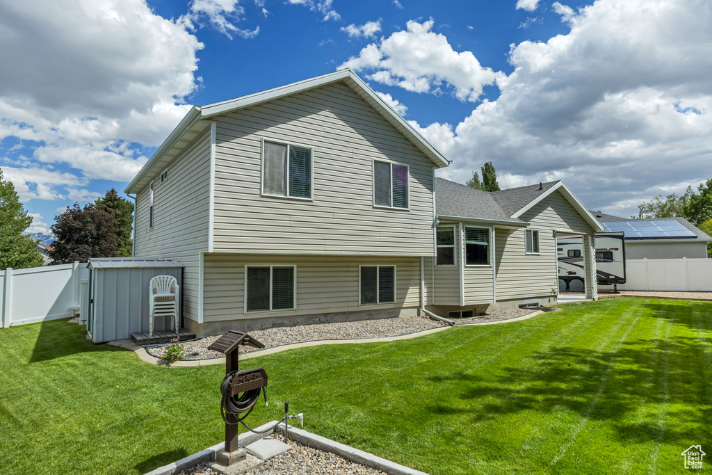 View of back of property